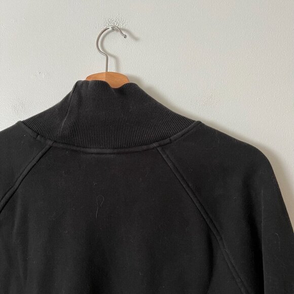 Athleta Cozy Karma Funnel Neck Sweatshirt Black Women's Size Large - Picture 7 of 9